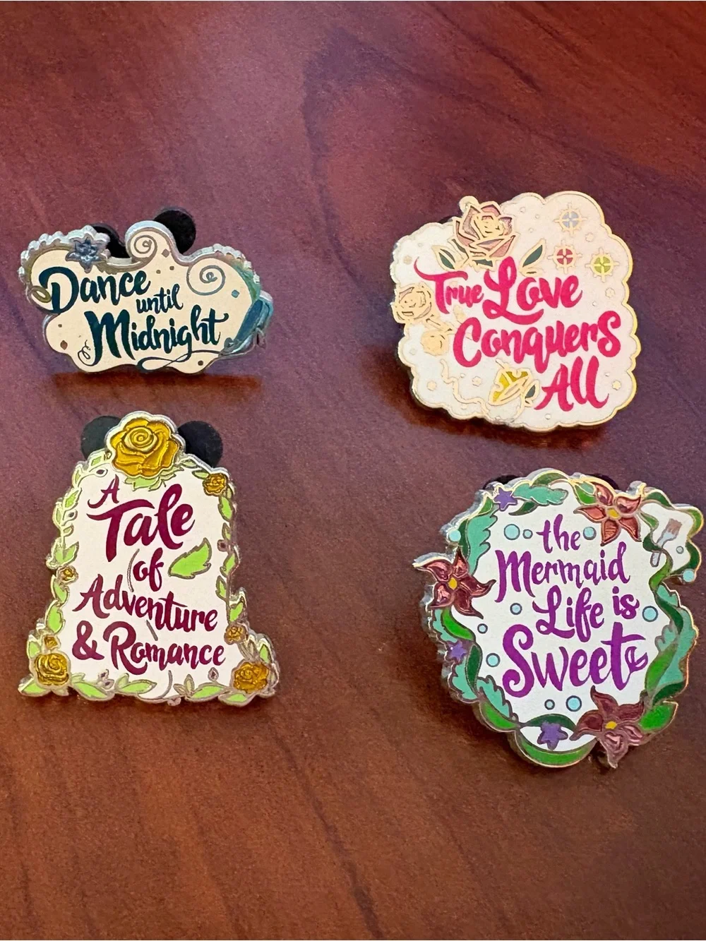 Authentic Disney Pin Set: Princess Inspired Pin Set